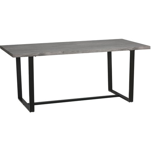 HOMCOM Pravokotna jedilna miza v industrijskem slogu za 8 oseb, za kuhinjo in dnevno sobo z jeklenimi nogami, 180x90x75 cm, siva in črna, (20745561) Cene