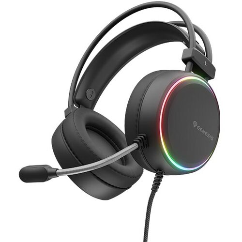 Genesis Neon 613 RGB pozadinsko osvetljenje gaming slušalice crne Cene