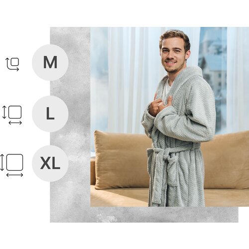 Dormeo Kopalni Pla&amp;scaron;č Warm Hug Siva M svetlo siva Slike
