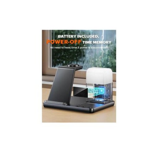  Desktop držač za mobilni telefon Z18 6u1 (wireless punjač za mobilni telefon, slu&amp;scaron;alice i Apple smart watch) Slike