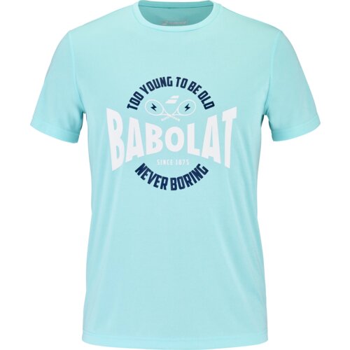 Babolat Pánské tričko Exercise Graphic Tee Men Angel Blue XL Slike