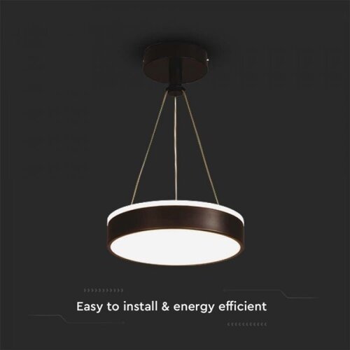  LED luster na sajli LED/12W/230V 4000K crna Slike