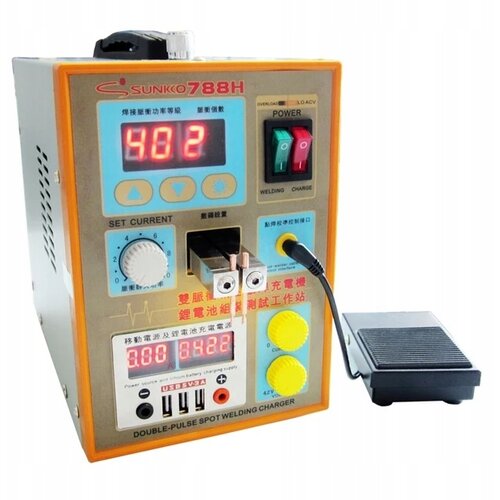 Rosfix S788H-USB Točkovni Varilnik &amp;ndash; Prenosni Spot Varilec, USB Polnjenje, LED, Pedal | 180&amp;ndash;240V, 1,5kW, 0,5&amp;ndash;10ms, Ni 0,05&amp;ndash;0,25mm, (5000356492) Slike