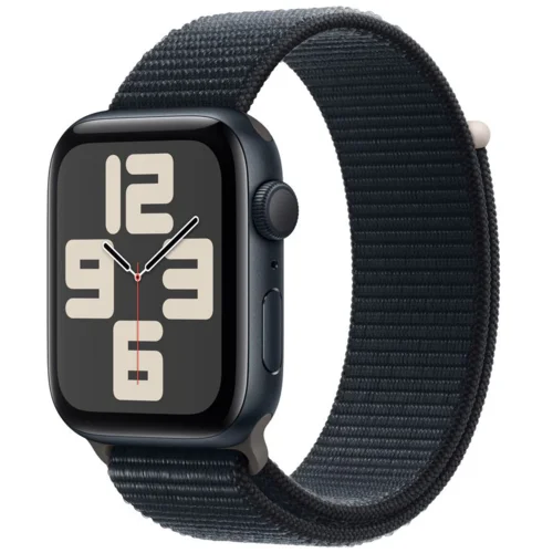 Apple Watch SE GPS + Cell 40mm Midnight AC, Midnight Sport Loop, (MRGE3QCA)