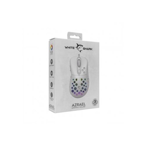White Shark mi&amp;scaron;ka bela GM-5013 AZRAEL-W Gaming, (21024663) Slike