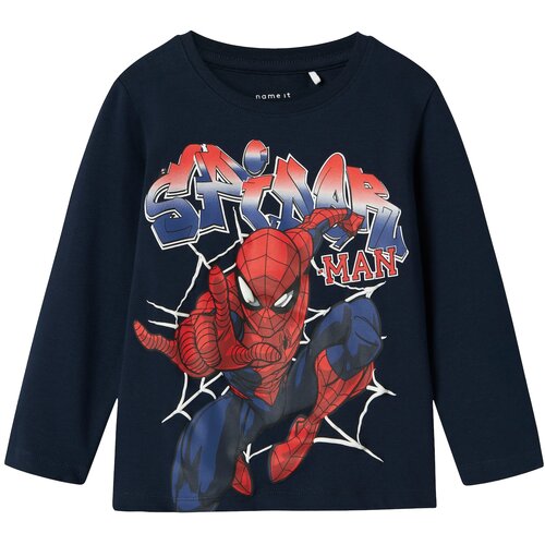 Name it Majica &amp;#039;NMMALVIS SPIDER&amp;#039; modra / mornarska / rdeča Slike
