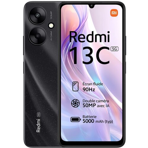 Xiaomi refabrikovani mobilni telefon redmi 13C 4G, 6.74", 1600 x 720, 90 hz, 50 mp, 8 mp, 6/128GB, crni Cene