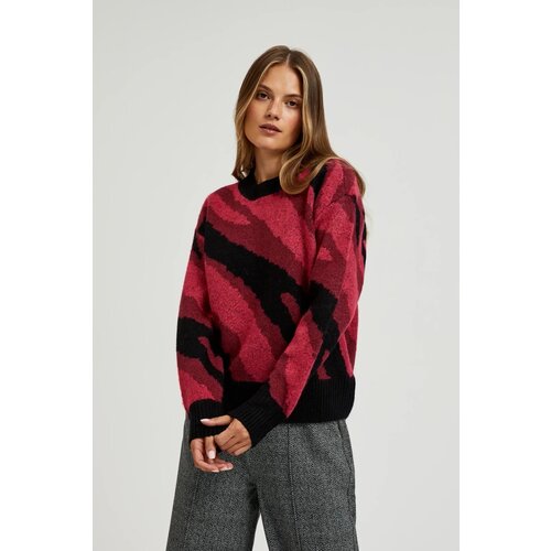 Marisse Women's Sweater Z-Sw-4555 D.Red Cene