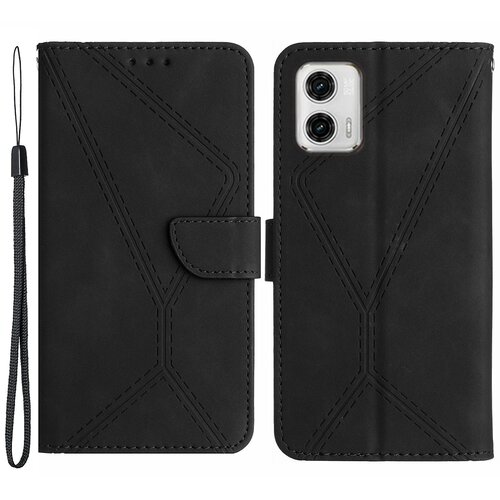 INORCO HT05 za Motorola Moto G73 5G denarnica stojalo PU usnjena torbica z vtisnjeno črto telefonski ovitek, (22036155) Slike