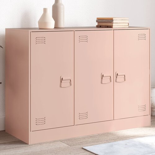 vidaXL Komoda roza 99x39x73 cm jeklo Cene