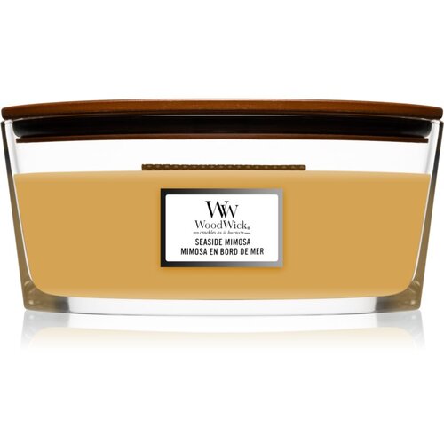 WoodWick Seaside Mimosa mirisna svijeća s drvenim fitiljem (hearthwick) 453,6 g Cijene