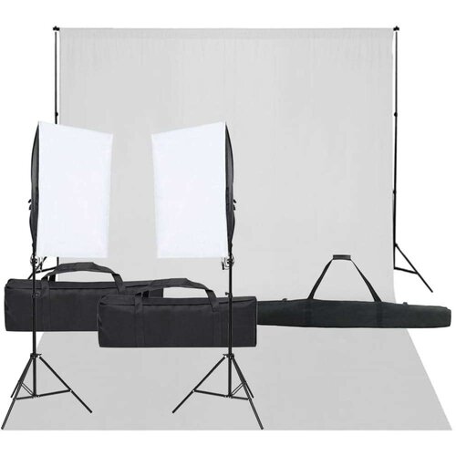  Oprema za fotografski studio sa setom svjetala i pozadinom Cijene