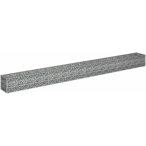 Gabionska sadilica od pocinčanog čelika 360 x 30 x 30 cm Slike