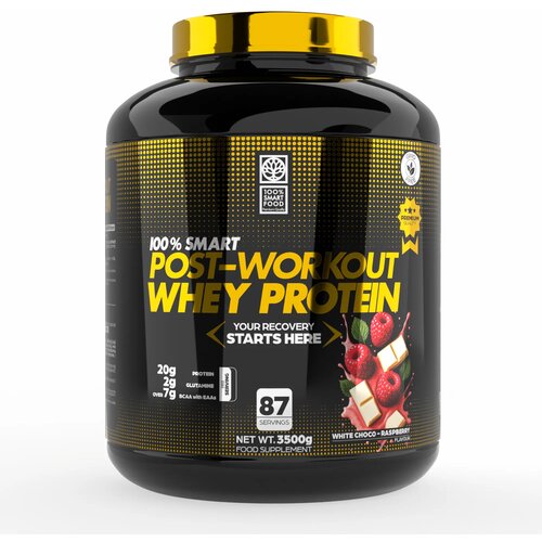 100% SMART POST-WORKOUT WHEY PROTEIN - 3500G - White Choco Raspberry Cijene