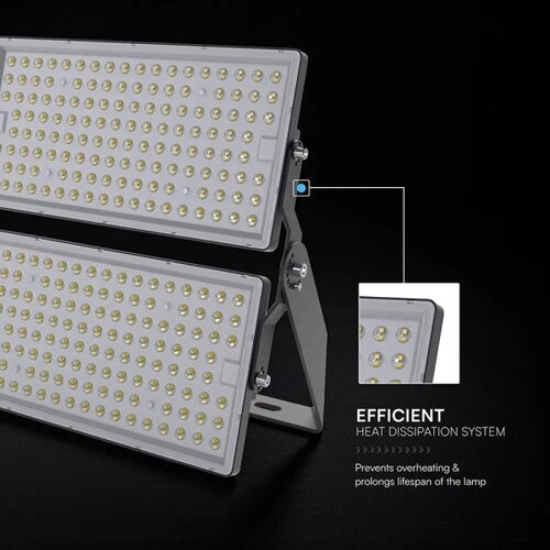  LED reflektor LED/500W/230V 4000K IP65 siva Slike