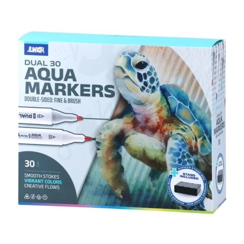 Junior Dual 30, aqua marker, dupli vrh, miks, 30K Cene