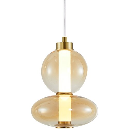  LED luster na sajli DAPHNE LED/12W/230V zlatna Slike