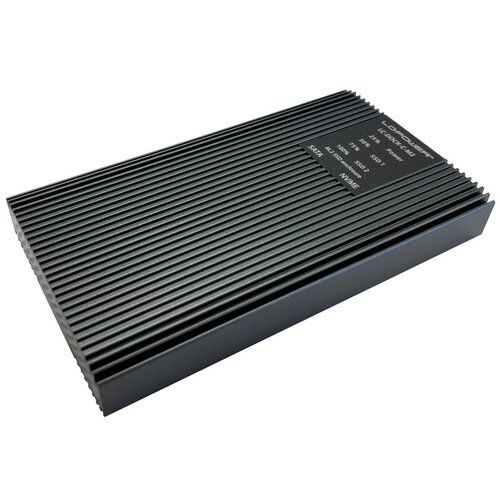 HDD DOCKING LC-DOCK-C-M2 USB3.2 Gen.2x1 1xNVME + 1xM.2 SATA SSD Colning black Cene