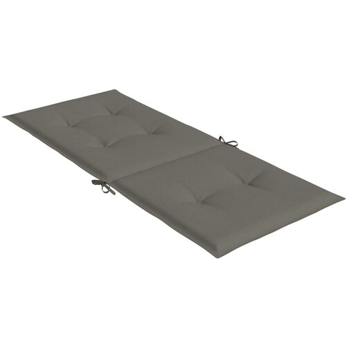  Jastuci za stolice 4 kom tamnosivi 120 x 50 x 4 cm od tkanine Slike