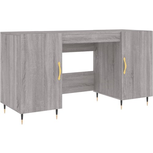 Maison Chic Pisalna miza - pisarniška miza - Računalniška miza siva sonoma 140x50x75 cm inženirski les, (21785546) Cene