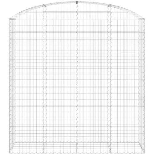  Gabionska ko&amp;scaron;ara s lukom 200x50x200/220 cm pocinčano željezo Slike