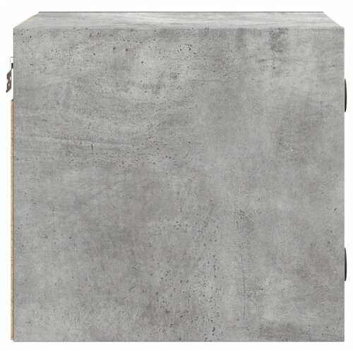  Noćni ormarići staklena vrata 2 kom boja betona 35x37x35 cm Slike