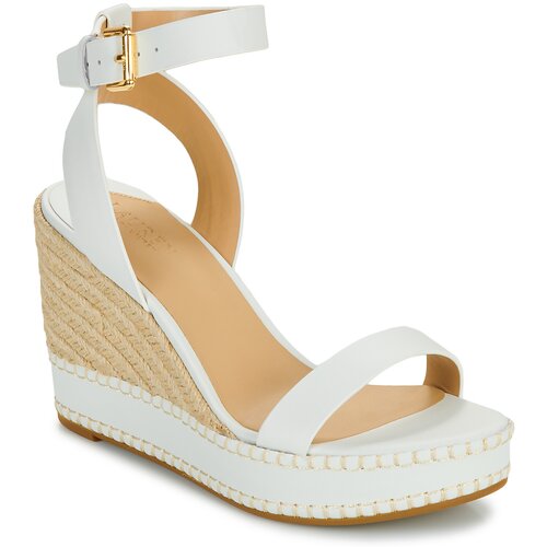 Polo Ralph Lauren Sandali & Odprti čevlji HILARIE-ESPADRILLES-WEDGE Bela Cene