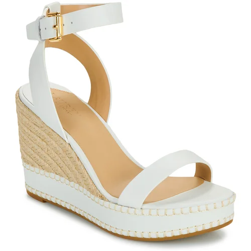 Polo Ralph Lauren Sandali & Odprti čevlji HILARIE-ESPADRILLES-WEDGE Bela