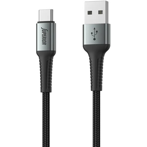 Superior USB data kabal SU-K104 , Fast, 27W, 3A, USB A na Type C , 1m, Crni Cene