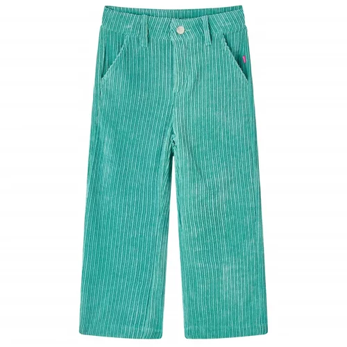 vidaXL Otroške hlače žamet mint zelena 116