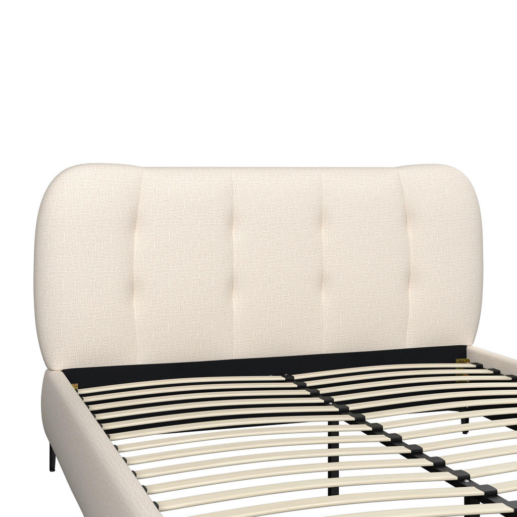 Bessagi Home Oblazinjena Postelja Glaris, Krem Barve, 160x200 Slike
