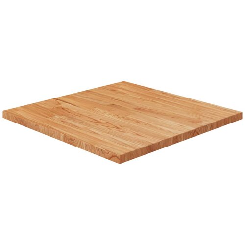 VidaXL Kvadratna mizna plo&amp;scaron;ča sv. rjava 60x60x2,5 cm trdna hrastovina Slike