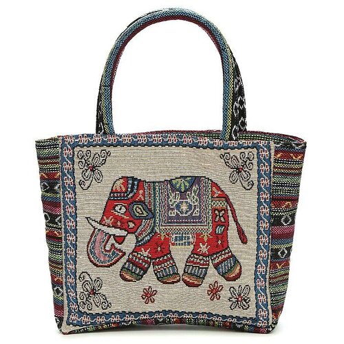 Venisymlis Ženska Embroidred Elephant Tote Bag Elephant Jacquard Lanena Ročna Torbica, (22069999) Cene