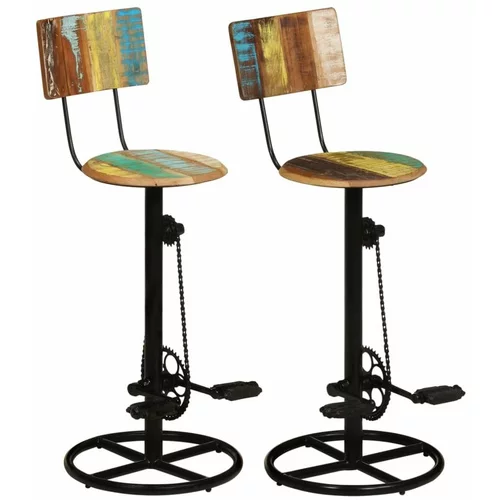 Barski stolčki 2 kosa trden predelan les, (20700370)