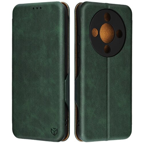 Techsuit Safe Wallet Plus preklopna futrola za Honor Magic8 Lite &amp;ndash; tamno zelena Slike