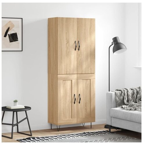 vidaXL Visoka komoda hrasta sonome 69 5x34x180cm od konstruiranog drva Cijene