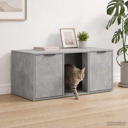 Namještaj za kavez za mačke Betonska siva 100 x 49 x 45 cm Cijene