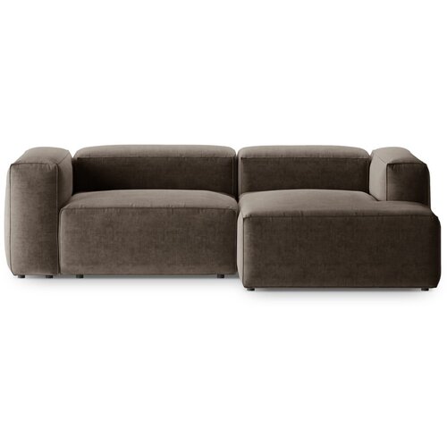 Cosmopolitan Design Rjava kotna sedežna garnitura (desni kot/z ležalnikom) Bergano – Cene