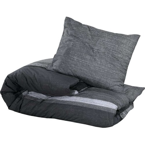 vidaXL Set posteljine za poplun tamnosivi 140 x 200 cm pamučni Cijene