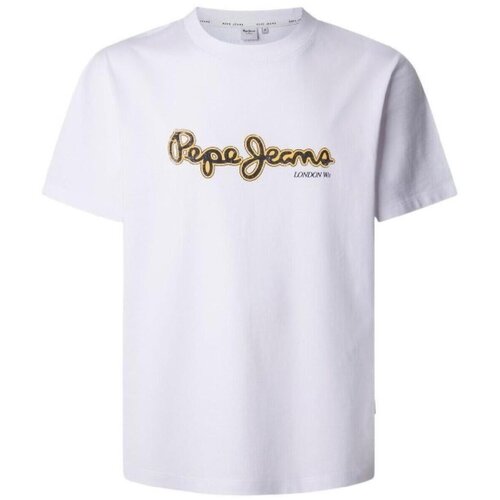 PepeJeans Majice s kratkimi rokavi PM509721 800 Bela Cene