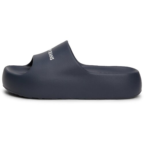 Tommy Jeans Natikače s potpeticom mornarsko plava / bijela Cene