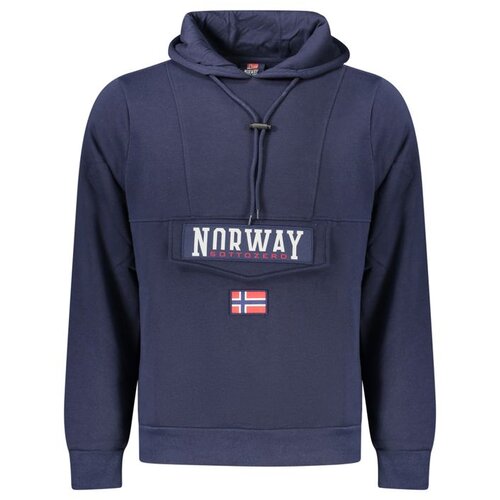  Mu&scaron;ka plava zip-up majica s kapuljačom NORWAY 1963 Cijene