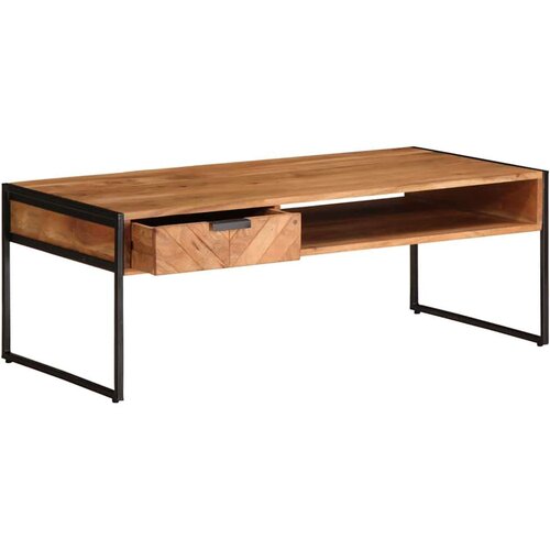 VidaXL Stolić za kavu 110 x 55 x 40 cm od masivnog bagremovog drva Slike