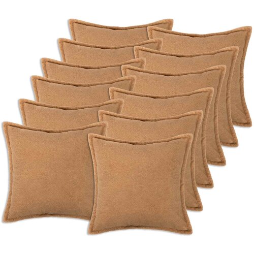  Presvlaka za jastuk 12 pcs HOUTEN Bež 50 x 50 cm Bouclé Cene