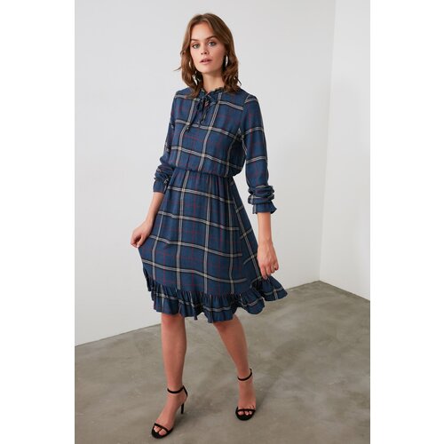 Trendyol ženska obleka Plaid Cene