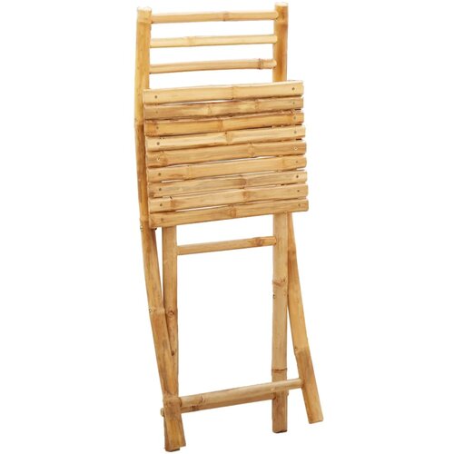  Sklopive vrtne stolice 2 kom 43 x 54 x 88 cm od bambusa Slike
