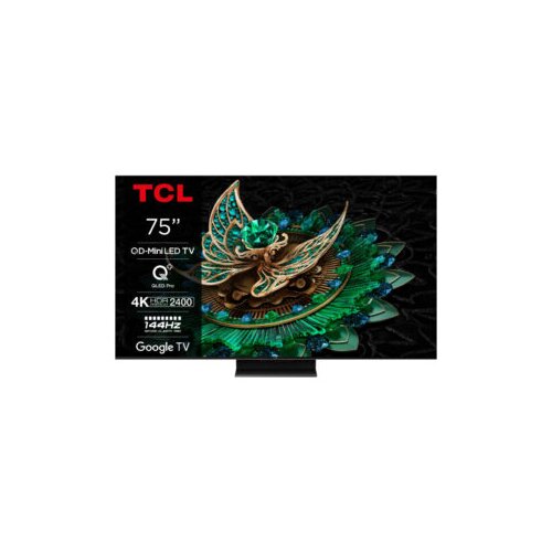Tcl 75”C765 QD-Mini LED 4K TVHDR 2400 nits; QLED PRO;ONKYO 2.1ch; 144Hz VRR; Google TV Cijene