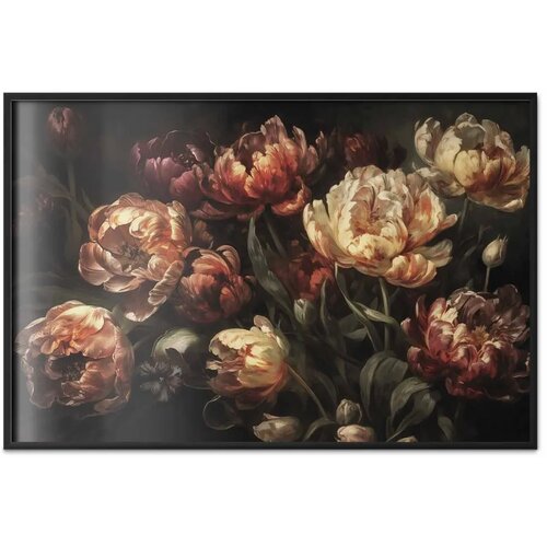  Plakat Blooming Tulips 30x21 Crni okvir Cene