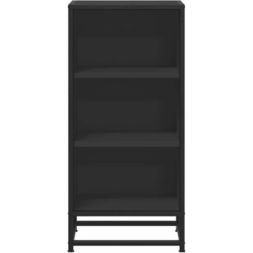  Komoda crna 35,5 x 35 x 76 cm konstruirano drvo i metal Slike