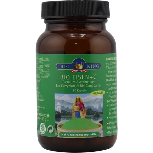 BioKing Organsko železo + C - 60 kaps. Slike